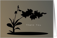 Donation, Thank You, Hawaiian Orchids, Shadow with Gradient Backdrop card