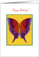 Happy Birthday! Butterfly Collection, Blank card