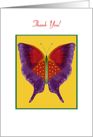 Volunteer, Thank You, Butterfly Collection card