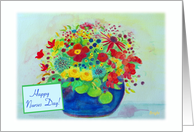 Happy Nurses Day! from All, Blue Pot Full of Summer Flowers card