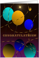 Congratulations! No Smoking! Colorful Balloons, Don’t Let It Get Away! card