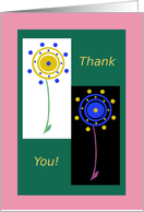 Business, Thank You! Two Flowers card