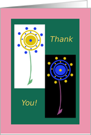 Volunteer, Thank You! Two Flowers card