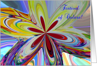 Festival of Colors, India, Happy Holi Flower card