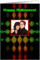 Happy Halloween!, Photo Card Frame, Hypnotic Shapes card