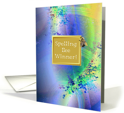 Congratulations, Academic Achievement, Spelling Bee Winner card