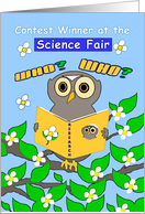 Congratulations, Academic Achievement,Science Fair,Wise Owl card