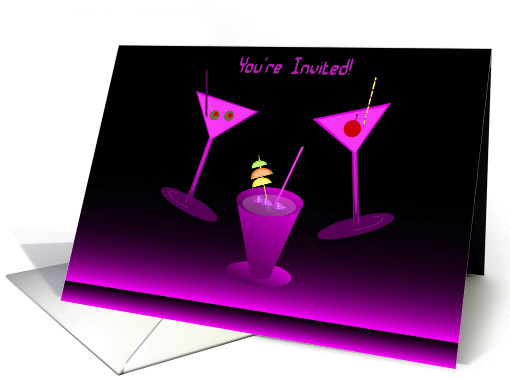 Invitation, Cocktails, You're Invited! card (865095)