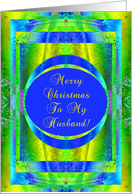 Husband, Christmas Glory card