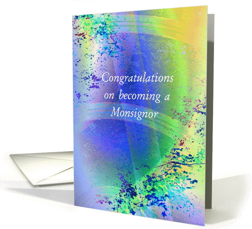 Reverend Monsignor, Congratulations! A Blessed World card (898631)