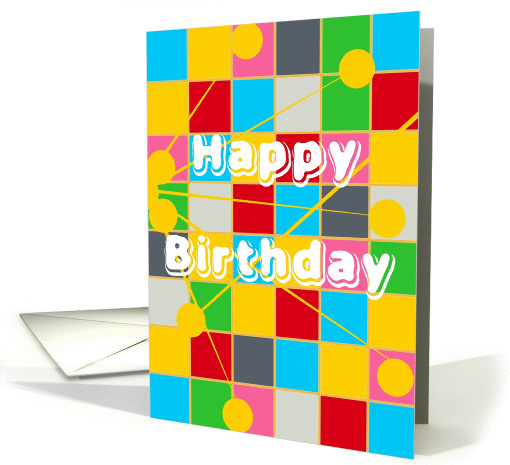 Happy Birthday, Business, From All of Us, Squares with... (910480)