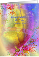 Congratulations, Ordination, World of Peace card