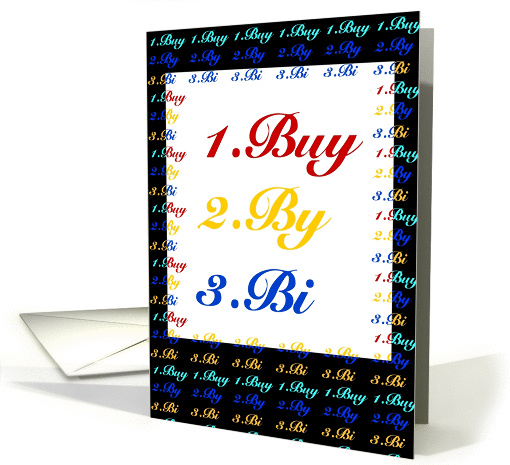 Invitation, Coming Out Bisexual Party, Word Play card (948569)