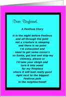 To Boyfriend, Happy Festivus, The Holiday for the Rest of Us, humor card
