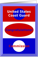 Congratulations, United States Coast Guard Commission card