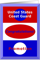 Congratulations, United States Coast Guard Promotion card