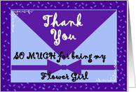 Wedding Thank You - FLOWER GIRL card