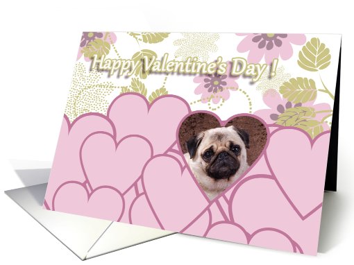 Valentine's Card - featuring a Pug card (759615)