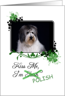 Kiss Me, I’m Irish (Polish)! - St Patrick’s Day card