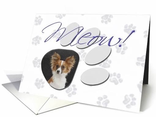 April Fool's Day Greeting - featuring a Papillon card (782113)