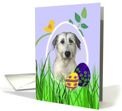 Easter Card featuring an Irish Wolfhound card (786622)