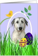 Easter Card featuring an Irish Wolfhound card