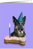 Birthday Card featuring a German Shepherd Dog card