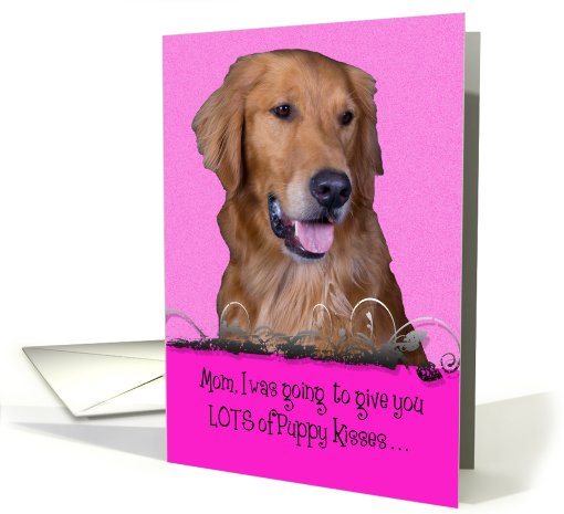Mother's Day Licker License - featuring a Golden Retriever card