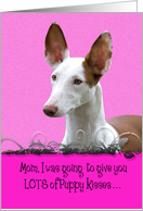 Mother’s Day Licker License - featuring an Ibizan Hound card