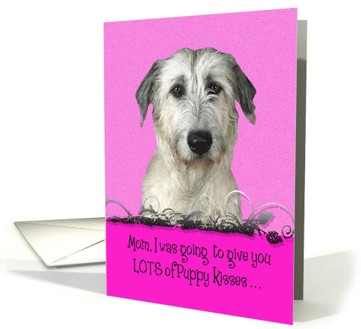 Mother's Day Licker License - featuring an Irish Wolfhound card