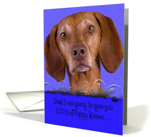 Father's Day Licker License - featuring a Vizsla card (818841)
