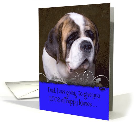 Father's Day Licker License - featuring a St. Bernard card (818843)