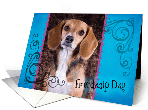 Friendship Day card featuring a Beagle card (833827)