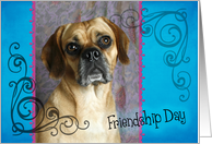 Friendship Day card featuring a Puggle card