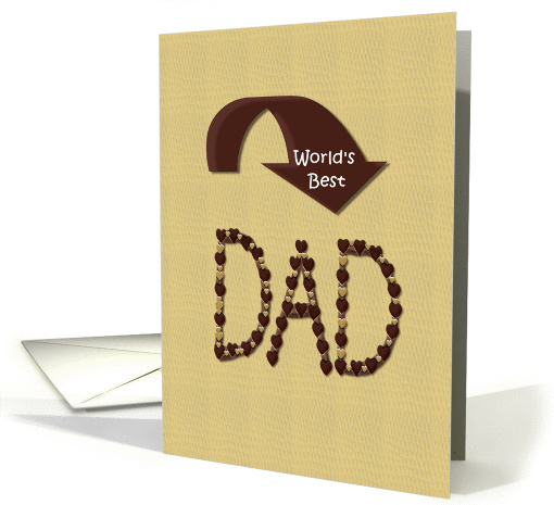 World's Best Dad Fathers Day card (1023467)