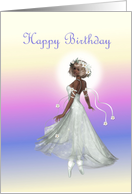 Ballerina Happy Birthday card