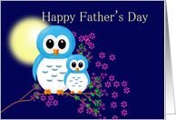 Father’s Day with Cute Owls card