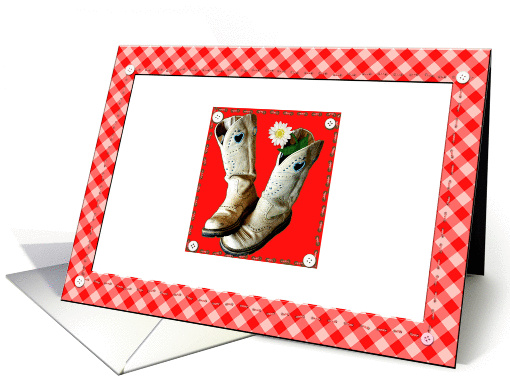 Feminine Western card (577802)