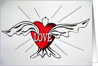 Dove of Love card