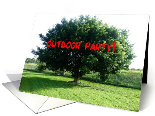 outdoor party card (494249)