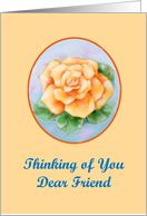 Yellow Rose Thinking of You card
