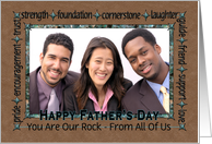 For Dad on Father’s Day From All of Us - Custom Photo card