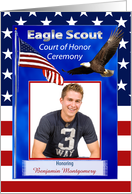 Eagle Scout Court of Honor Ceremony Invitation, Custom Photo card