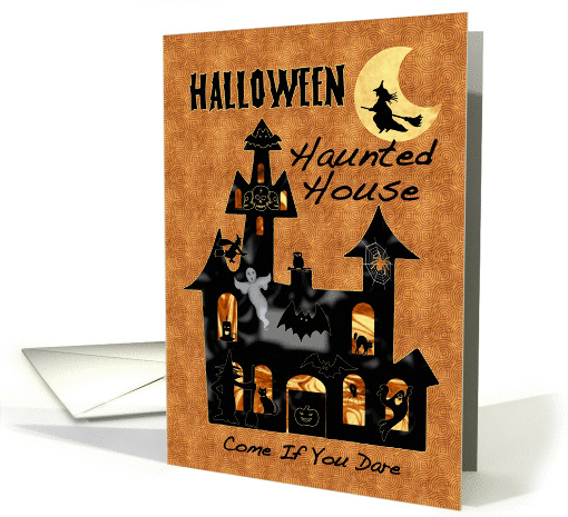 Halloween Haunted House Party Invitation card (1108374)
