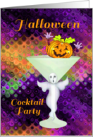 Halloween Fun Cocktail Party Invitation card