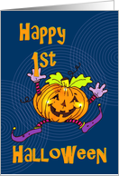 First Halloween Happy Pumpkin card