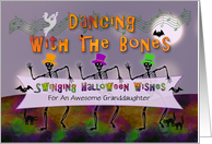 Swinging Halloween Wishes For Granddaughter card