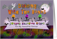 Swinging Halloween Wishes For Partner card