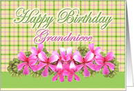 Happy Birthday grandniece card