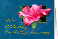 Anniversary Party Invitation - Hibiscus card